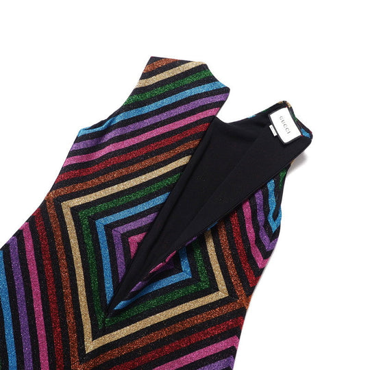 GUCCI one piece knit multicolor Women L Used Authentic