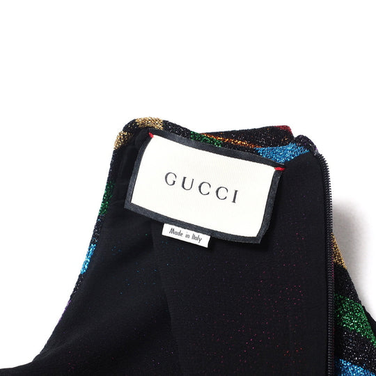 GUCCI one piece knit multicolor Women L Used Authentic