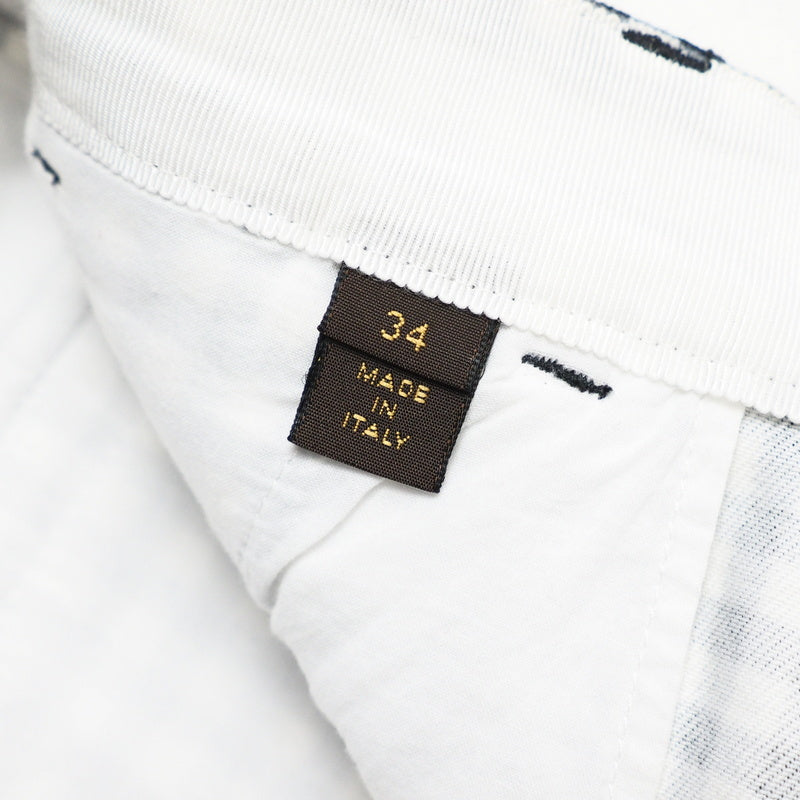 LOUIS VUITTON Shorts RW141W F5PA05B7P cotton navy/grey/white Women 34 Used Authentic