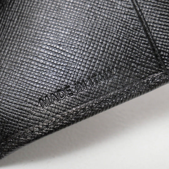 PRADA Key case Key holder  M25U leather black DEPOS unisex(Unisex) Used Authentic