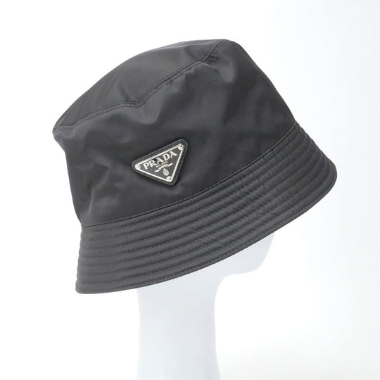 PRADA hat 2HC137 Nylon black unisex(Unisex) M Used Authentic