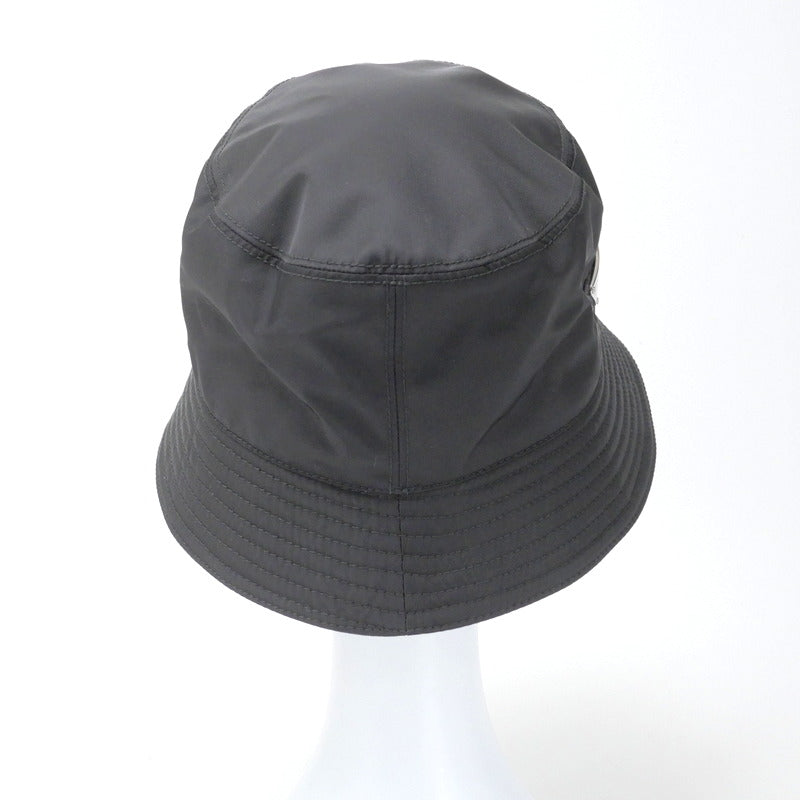 PRADA hat 2HC137 Nylon black unisex(Unisex) M Used Authentic