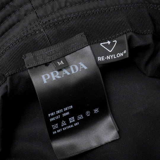 PRADA hat 2HC137 Nylon black unisex(Unisex) M Used Authentic