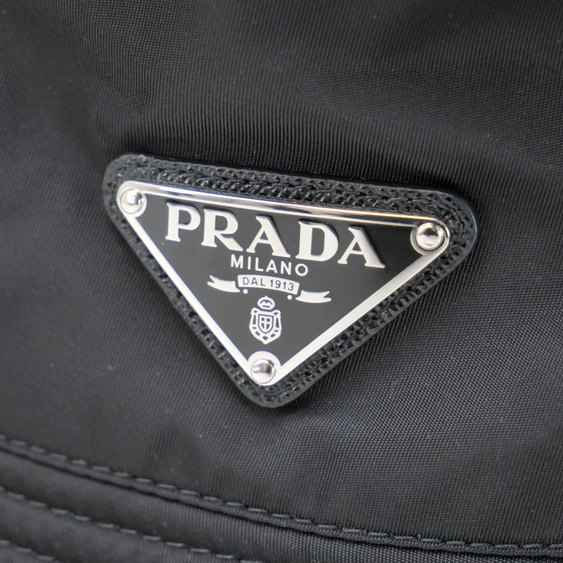 PRADA hat 2HC137 Nylon black unisex(Unisex) M Used Authentic