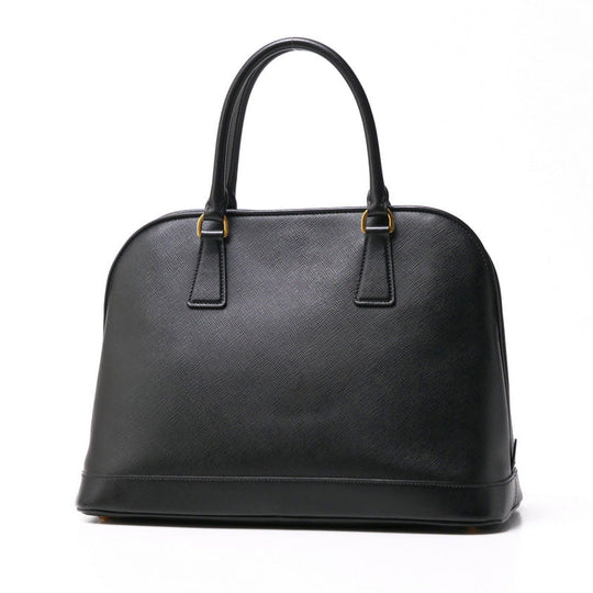 PRADA Handbag BN2558 leather black Safiano Women Used Authentic