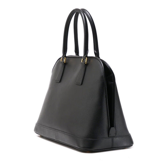 PRADA Handbag BN2558 leather black Safiano Women Used Authentic