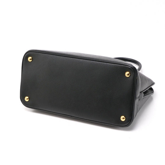 PRADA Handbag BN2558 leather black Safiano Women Used Authentic