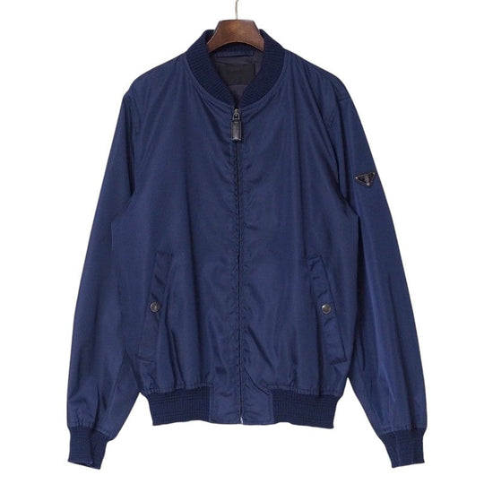 PRADA Jacket SGH038 Nylon Navy mens 46 Used Authentic