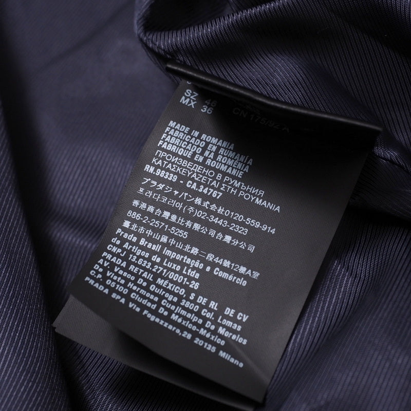 PRADA Jacket SGH038 Nylon Navy mens 46 Used Authentic
