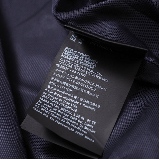 PRADA Jacket SGH038 Nylon Navy mens 46 Used Authentic