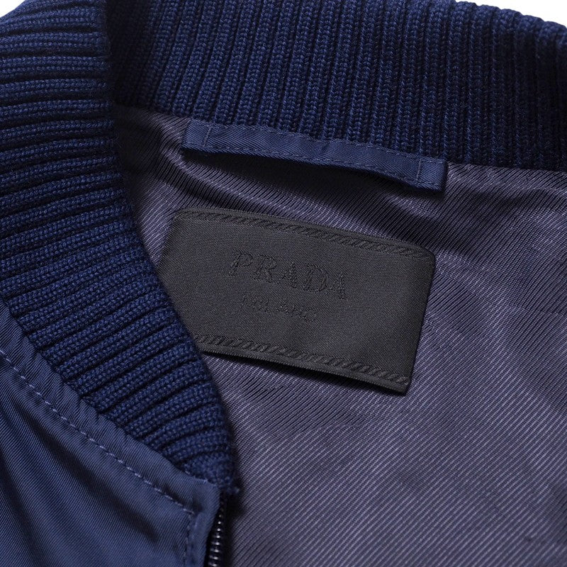 PRADA Jacket SGH038 Nylon Navy mens 46 Used Authentic
