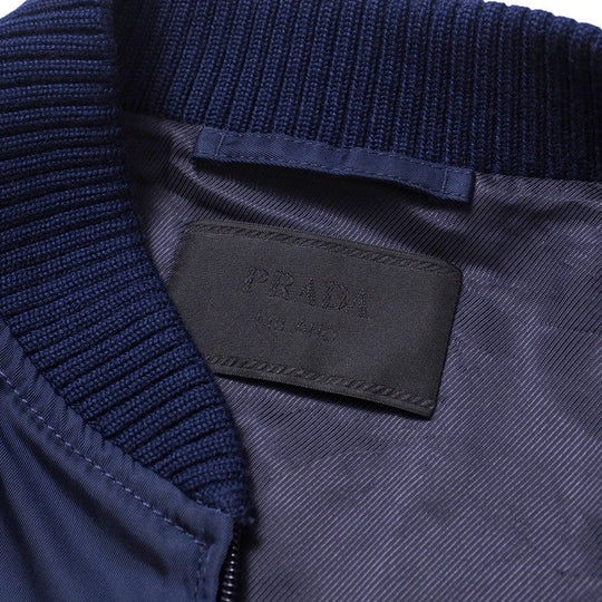 PRADA Jacket SGH038 Nylon Navy mens 46 Used Authentic