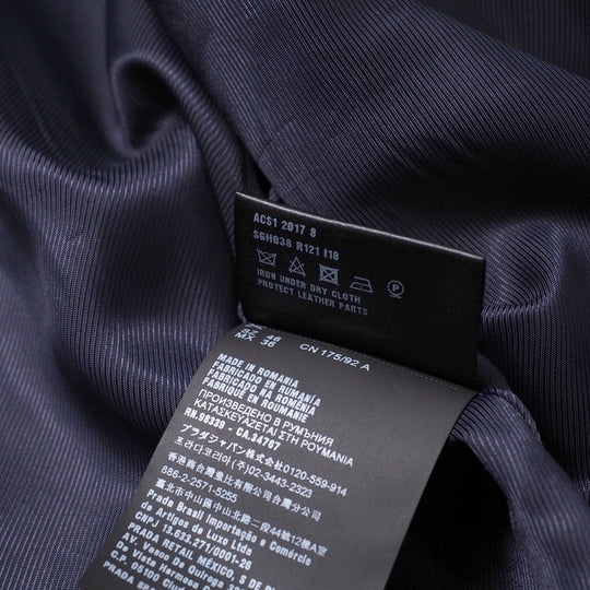 PRADA Jacket SGH038 Nylon Navy mens 46 Used Authentic