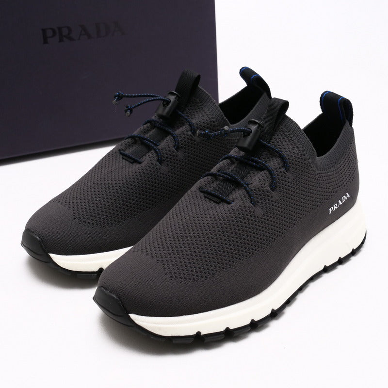 PRADA sneakers 2S2953 80% nylon 20% polyurethane Gray type mens 5.5 Used Authentic