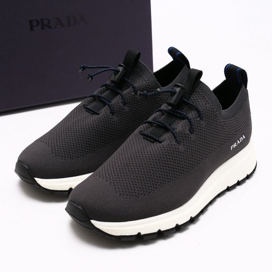 PRADA sneakers 2S2953 80% nylon 20% polyurethane Gray type mens 5.5 Used Authentic