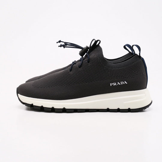 PRADA sneakers 2S2953 80% nylon 20% polyurethane Gray type mens 5.5 Used Authentic