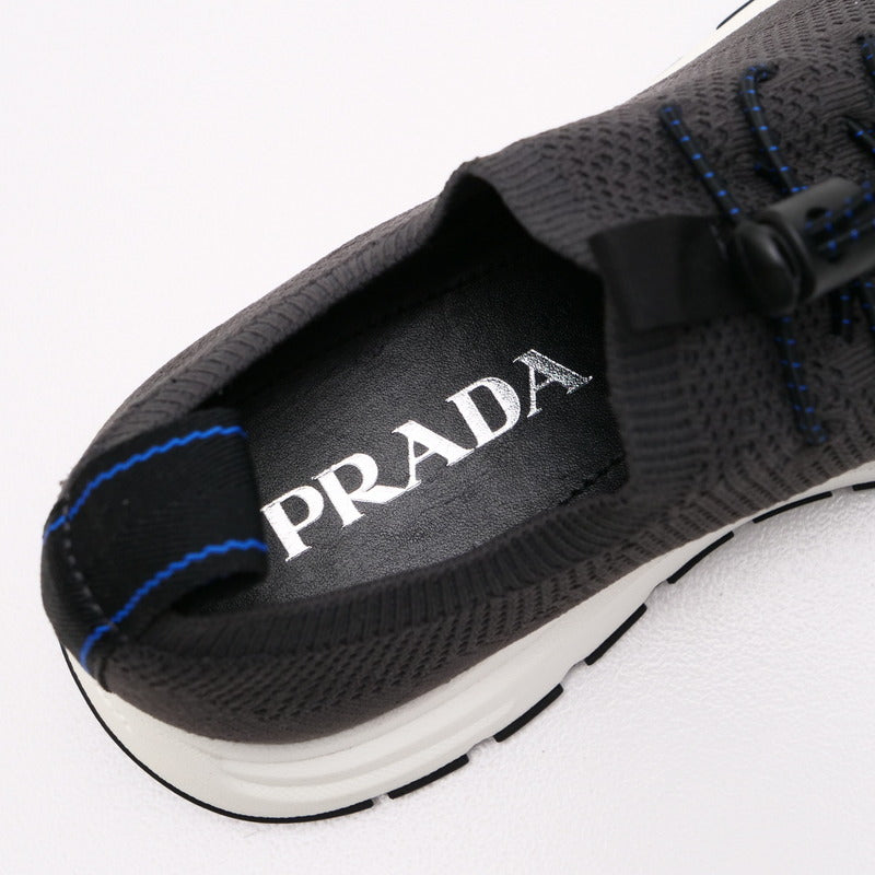 PRADA sneakers 2S2953 80% nylon 20% polyurethane Gray type mens 5.5 Used Authentic