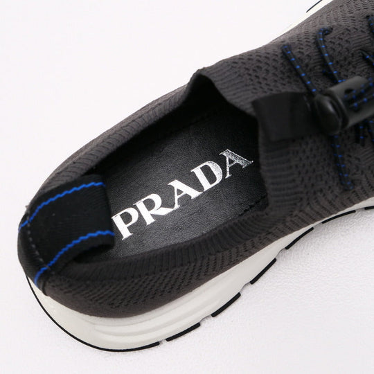 PRADA sneakers 2S2953 80% nylon 20% polyurethane Gray type mens 5.5 Used Authentic