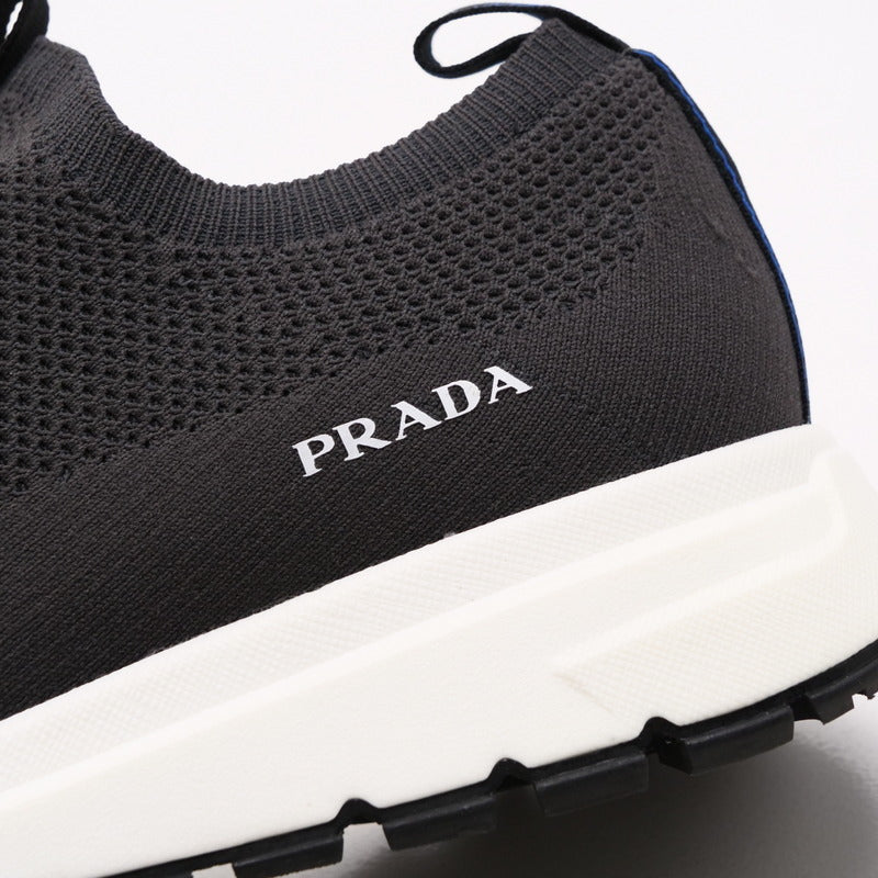 PRADA sneakers 2S2953 80% nylon 20% polyurethane Gray type mens 5.5 Used Authentic