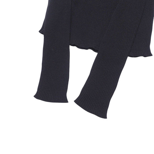 PRADA knit DNA945 knit black Women 36 Used Authentic