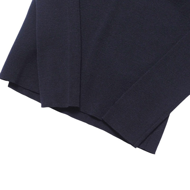 PRADA sweater P24621 1AGE knit Navy Women 40 Used Authentic