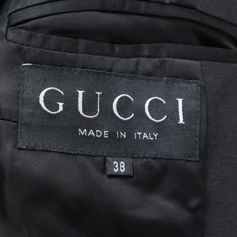 GUCCI Jacket 44% nylon, 25% rayon, 24% wool, 7% polyurethane black 214-0242-7998 Women 38 Used Authentic