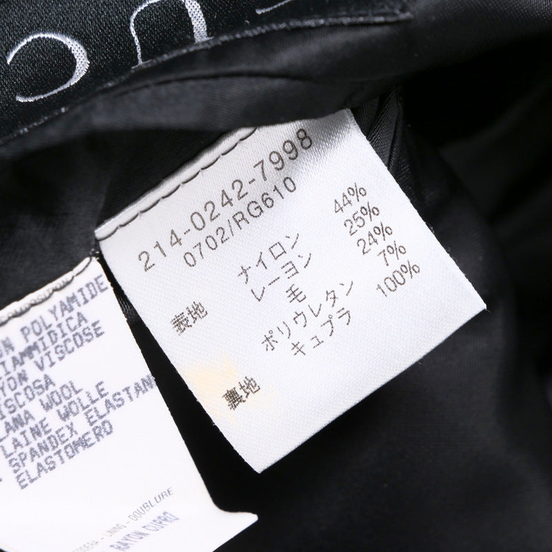 GUCCI Jacket 44% nylon, 25% rayon, 24% wool, 7% polyurethane black 214-0242-7998 Women 38 Used Authentic