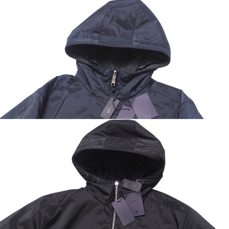 PRADA Jacket SGB224 polyester Navy / Black mens 58 Used Authentic