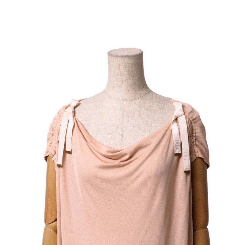 LOUIS VUITTON Cut RW102W WRTS12JEX Rayon pink beige Women XS Used Authentic