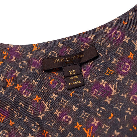 LOUIS VUITTON Cut RW102W WRTS12JEX Rayon pink beige Women XS Used Authentic