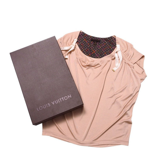 LOUIS VUITTON Cut RW102W WRTS12JEX Rayon pink beige Women XS Used Authentic