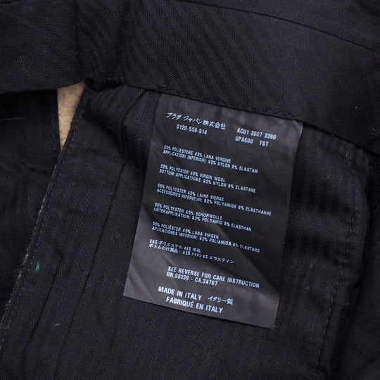 PRADA Pants UPA600 polyester Gray / beige mens 46 Used Authentic