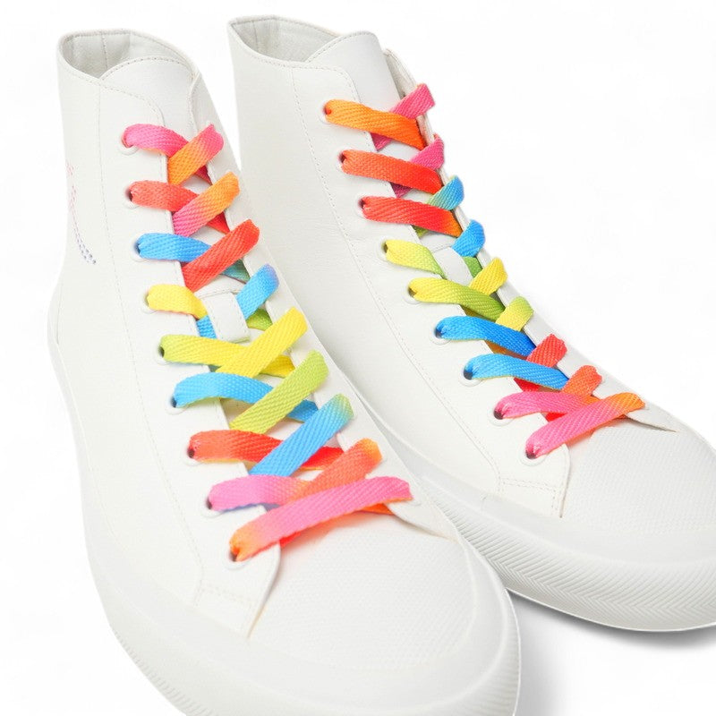 LOUIS VUITTON sneakers leather white Tattoo line mens 7 Used Authentic