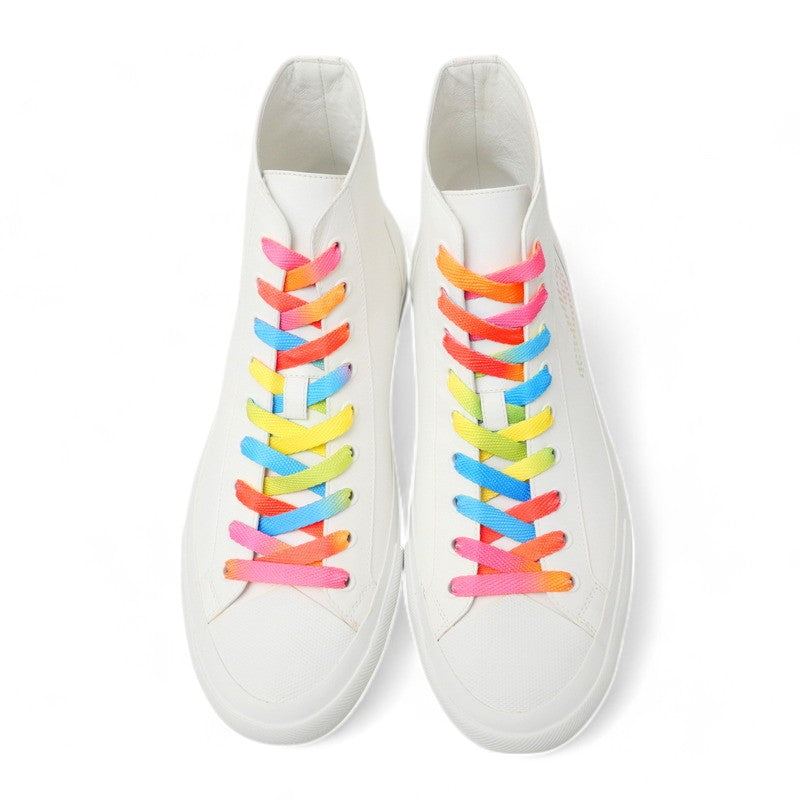 LOUIS VUITTON sneakers leather white Tattoo line mens 7 Used Authentic