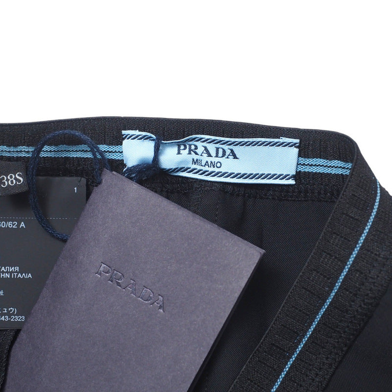 PRADA Pants P255B 89% polyester, 11% elastane black Women 38S Used Authentic