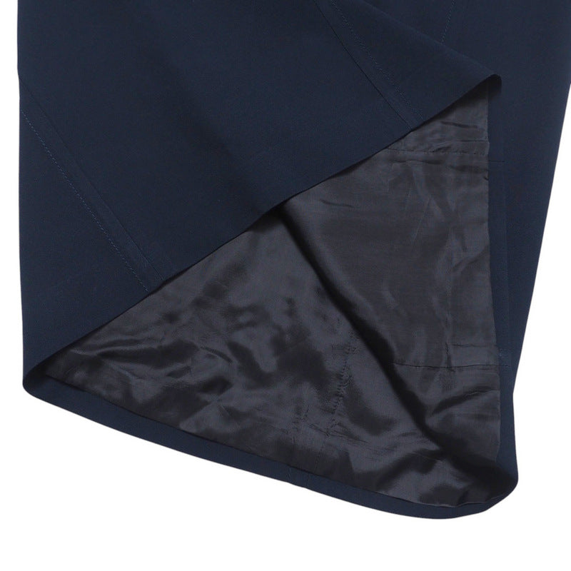 PRADA one piece DNA881 Acetate 72% Viscose Rayon 28% Navy Women 40 Used Authentic