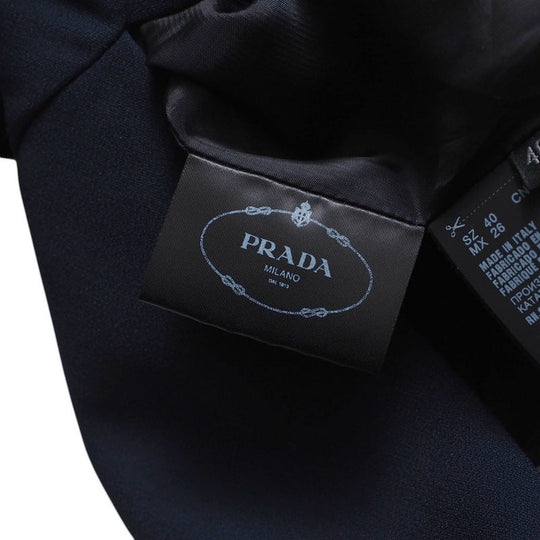 PRADA one piece DNA881 Acetate 72% Viscose Rayon 28% Navy Women 40 Used Authentic