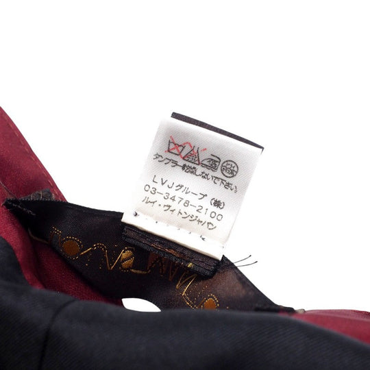 LOUIS VUITTON skirt race Wine red type Women 36 Used Authentic