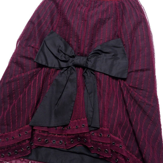 LOUIS VUITTON skirt race Wine red type Women 36 Used Authentic