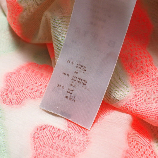 LOUIS VUITTON blouse RW101B WQBL49S2Y cotton Green/pink type Women 36 Used Authentic