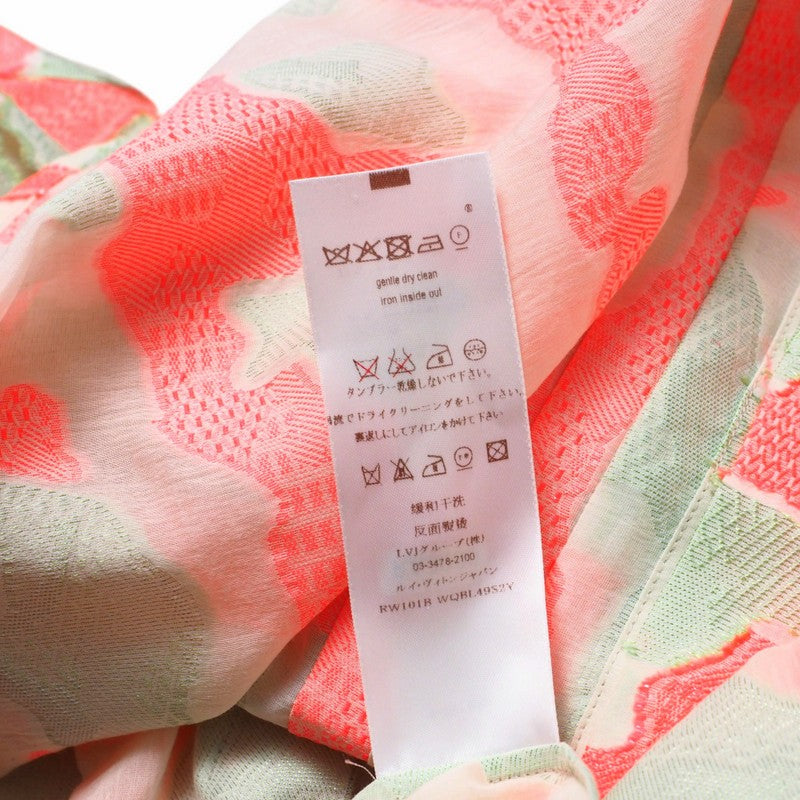 LOUIS VUITTON blouse RW101B WQBL49S2Y cotton Green/pink type Women 36 Used Authentic