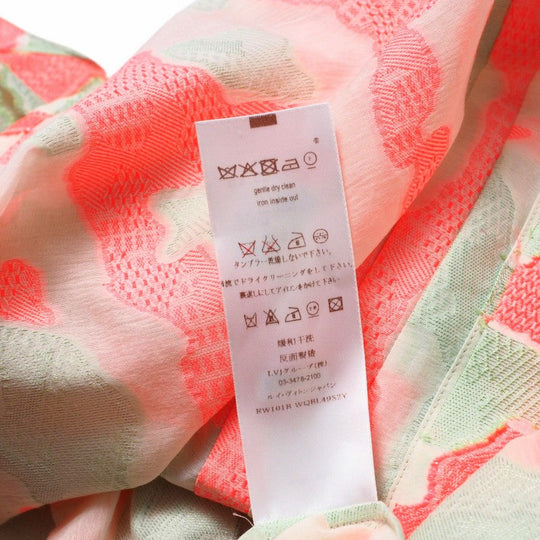 LOUIS VUITTON blouse RW101B WQBL49S2Y cotton Green/pink type Women 36 Used Authentic