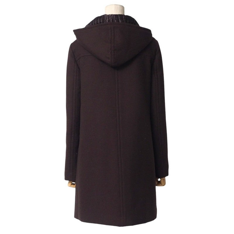 PRADA Duffel coat 86561 wool Brown Women 40 Used Authentic