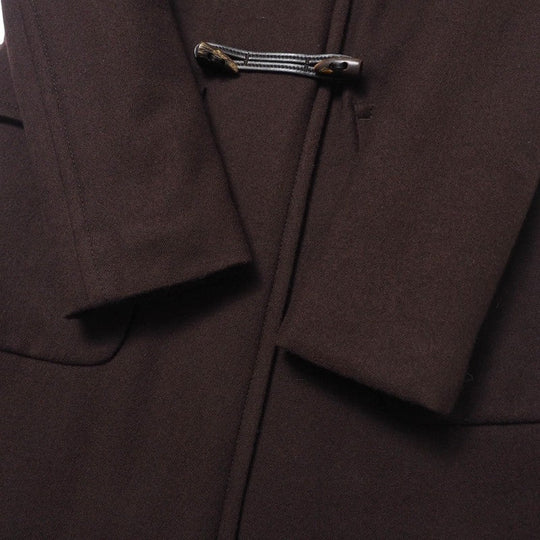 PRADA Duffel coat 86561 wool Brown Women 40 Used Authentic