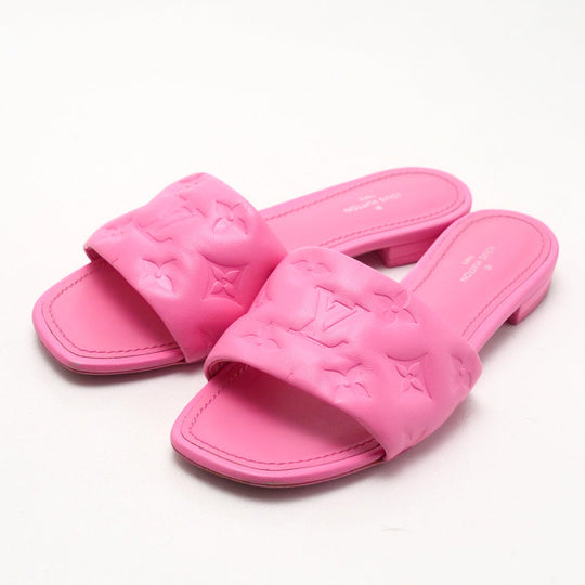 LOUIS VUITTON Sandals leather pink revival line Women 36 Used Authentic