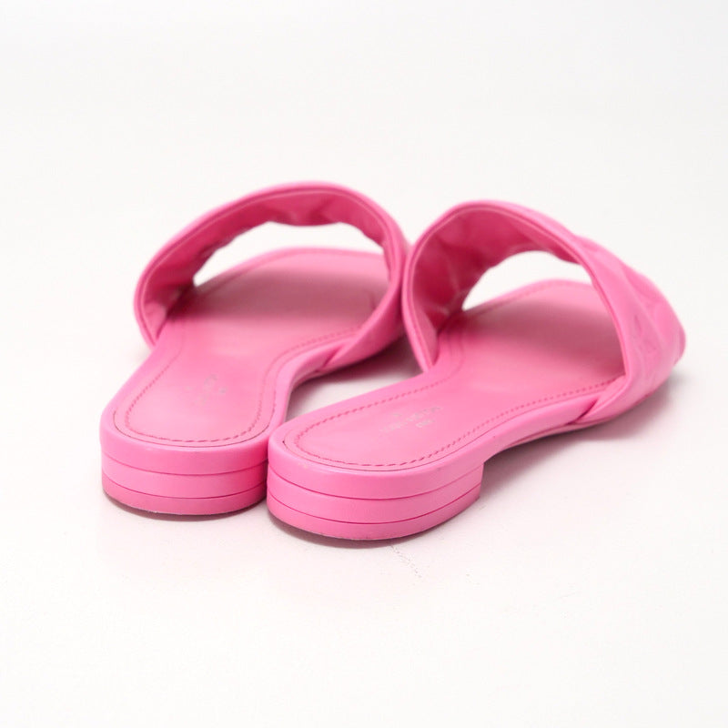 LOUIS VUITTON Sandals leather pink revival line Women 36 Used Authentic
