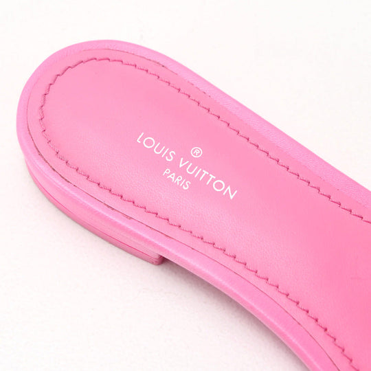 LOUIS VUITTON Sandals leather pink revival line Women 36 Used Authentic