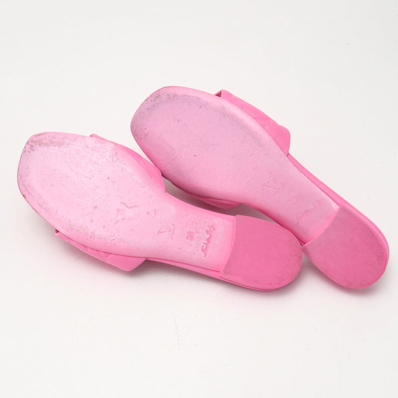 LOUIS VUITTON Sandals leather pink revival line Women 36 Used Authentic