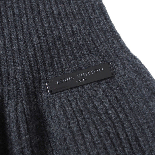 LOUIS VUITTON one piece RW132W knit Gray x black Women XS Used Authentic