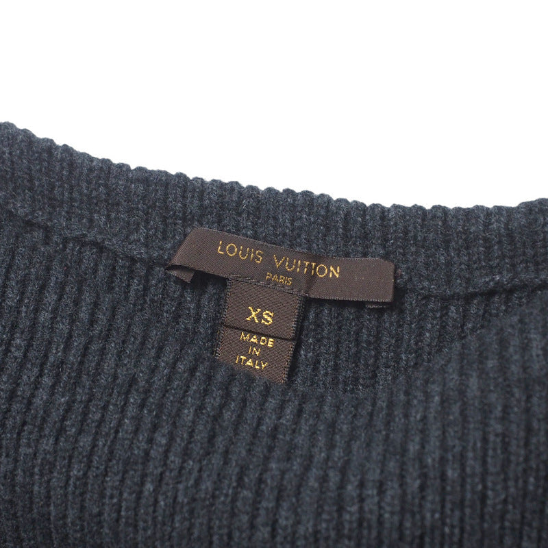 LOUIS VUITTON one piece RW132W knit Gray x black Women XS Used Authentic